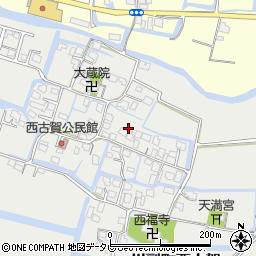 佐賀県佐賀市川副町大字西古賀周辺の地図