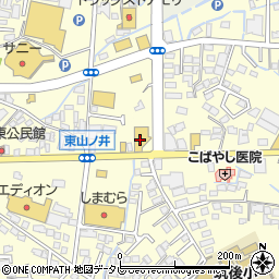 日産福岡販売筑後店周辺の地図