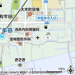 ＪＡ福岡大城　本店金融共済部推進企画，融資課周辺の地図