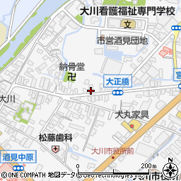 福岡県大川市酒見336-1周辺の地図