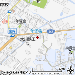 福岡県大川市酒見571-1周辺の地図