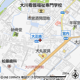 福岡県大川市酒見499-2周辺の地図