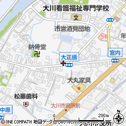 福岡県大川市酒見516-4周辺の地図