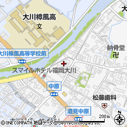 福岡県大川市酒見82周辺の地図