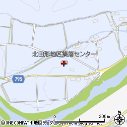 北田形地区集落センター周辺の地図