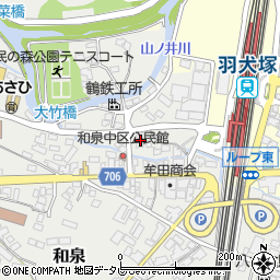 福岡県筑後市和泉143周辺の地図