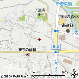 福岡県筑後市和泉1169-1周辺の地図
