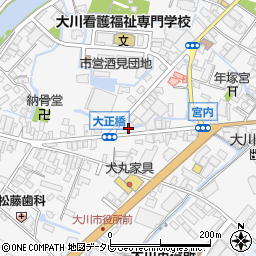 福岡県大川市酒見495周辺の地図