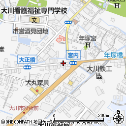福岡県大川市酒見510-9周辺の地図