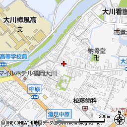 福岡県大川市酒見59-1周辺の地図