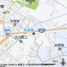 福岡県大川市酒見583-1周辺の地図
