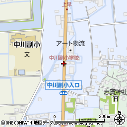 中川副小学校周辺の地図