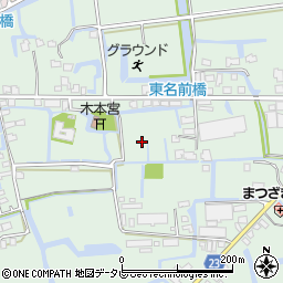 福岡県三潴郡大木町八町牟田周辺の地図