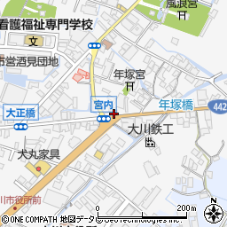 福岡県大川市酒見544周辺の地図