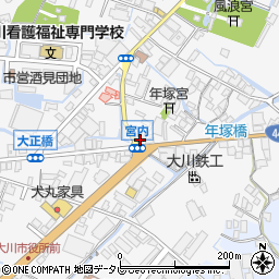 福岡県大川市酒見540周辺の地図