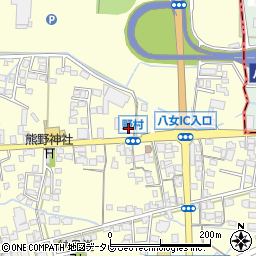 たか田商店八女インター店周辺の地図