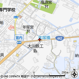 福岡県大川市酒見569-1周辺の地図