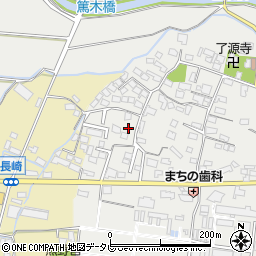 福岡県筑後市和泉1097-1周辺の地図