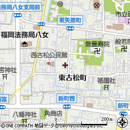 福岡県八女市本町263周辺の地図