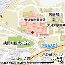 大分銀行大分大学医学部付属病院 ＡＴＭ周辺の地図