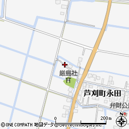 佐賀県小城市芦刈町永田周辺の地図