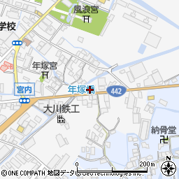 福岡県大川市酒見583-2周辺の地図