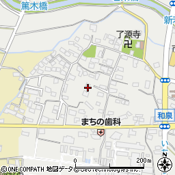 福岡県筑後市和泉1181周辺の地図