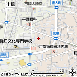 西鉄バス久留米株式会社　八女支社周辺の地図