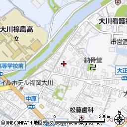 福岡県大川市酒見65-4周辺の地図