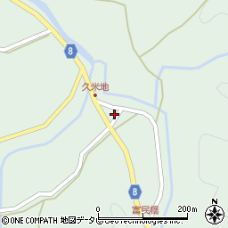 愛媛県北宇和郡松野町富岡975周辺の地図