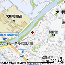 福岡県大川市酒見69-1周辺の地図