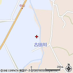 古田川周辺の地図