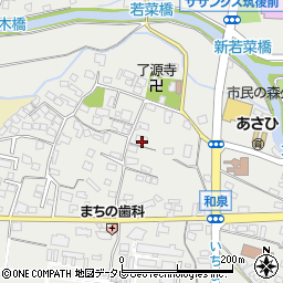 福岡県筑後市和泉1192周辺の地図