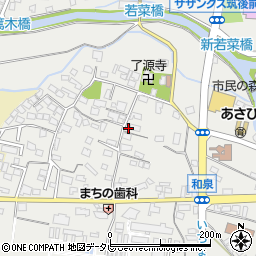 福岡県筑後市和泉1193-1周辺の地図