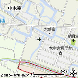 福岡県大川市中木室1065周辺の地図