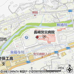 長崎労災病院周辺の地図