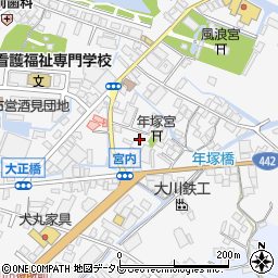 福岡県大川市酒見549-10周辺の地図