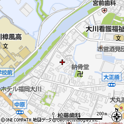 福岡県大川市酒見366-2周辺の地図