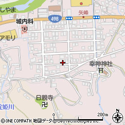 長崎県佐世保市矢峰町周辺の地図