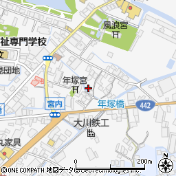 福岡県大川市酒見668-1周辺の地図