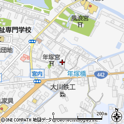 福岡県大川市酒見668周辺の地図