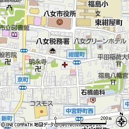 福岡県八女市本町東宮野町85周辺の地図