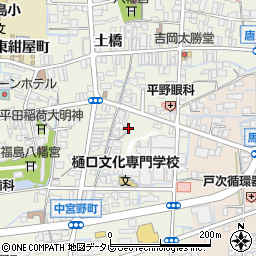 福岡県八女市本町西唐人町2-456周辺の地図