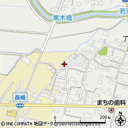 福岡県筑後市和泉1107-1周辺の地図