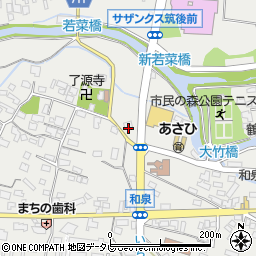 福岡県筑後市和泉89周辺の地図