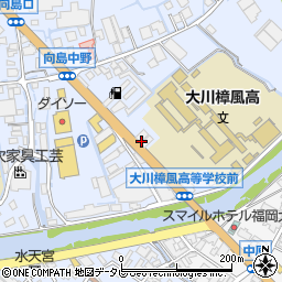 焼肉森山 大川店周辺の地図