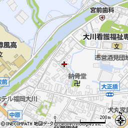 福岡県大川市酒見371周辺の地図