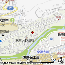 デイリーヤマザキ佐世保大野町店周辺の地図