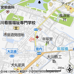 福岡県大川市酒見669-2周辺の地図