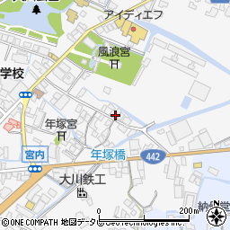 福岡県大川市酒見658-1周辺の地図